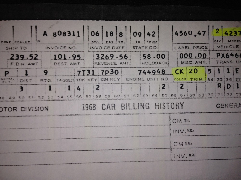 Used 1968 Pontiac GTO PHS-NUMBERS MATCHING-ALL OPTIONS-RARE PAINTED ROOF | Mundelein, IL