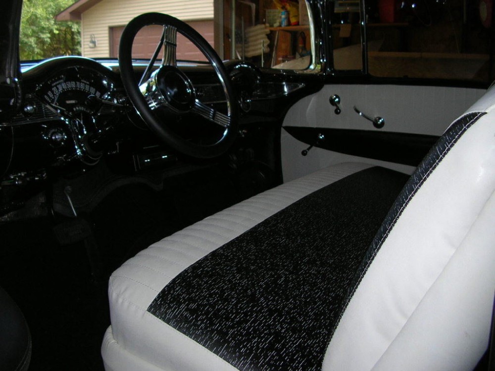 Used 1956 Chevrolet Bel Air Convertible FRAME OFF PRO RESTORED BLACK ON BLACK | Mundelein, IL