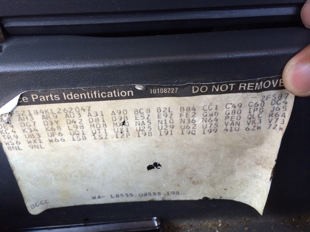 Used 1989 Pontiac Formula LOW ORIGINAL MILES-SEE VIDEO | Mundelein, IL