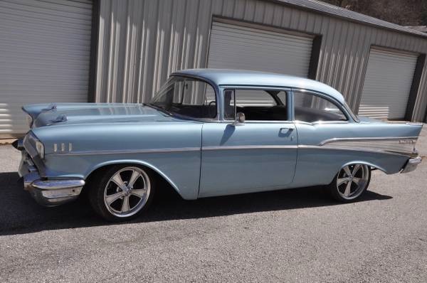 Used 1957 Chevrolet Bel Air Blue Beauty For Sale (Sold) | North Shore Classics Stock #4018Ncdz