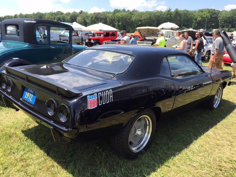 Used 1972 Plymouth Cuda AAR FAST AND FURIOUS 7 TRIBUTE-BLACK ON BLACK  MOPAR-NEW PAINT-SEE VIDEO For Sale (Sold) | North Shore Classics Stock  #21350TD