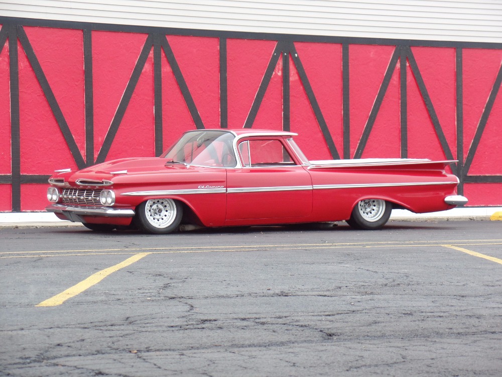Used 1959 Chevrolet El Camino SLAMMED-Supercharged Big block 454-AIR RIDE-  SEE VIDEO For Sale (Sold) | North Shore Classics Stock #155454NSC
