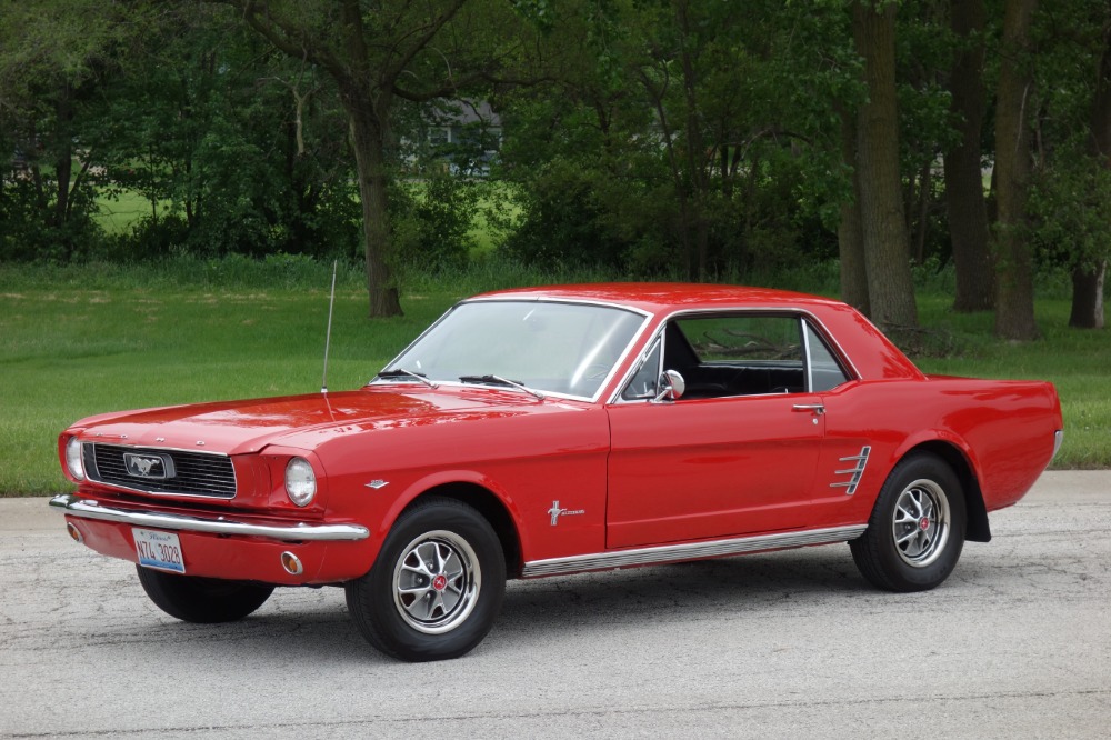 komplikationer Ekspert spiselige Used 1966 Ford Mustang -NICE RED 289 V8 CAR-FUN PONY CAR- SEE VIDEO For  Sale (Sold) | North Shore Classics Stock #66289CV