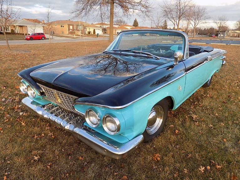 Neo SB 1/43 Plymouth Fury Convertible Bleue 1960 - Modèle De Vitrine (sans Boîte)