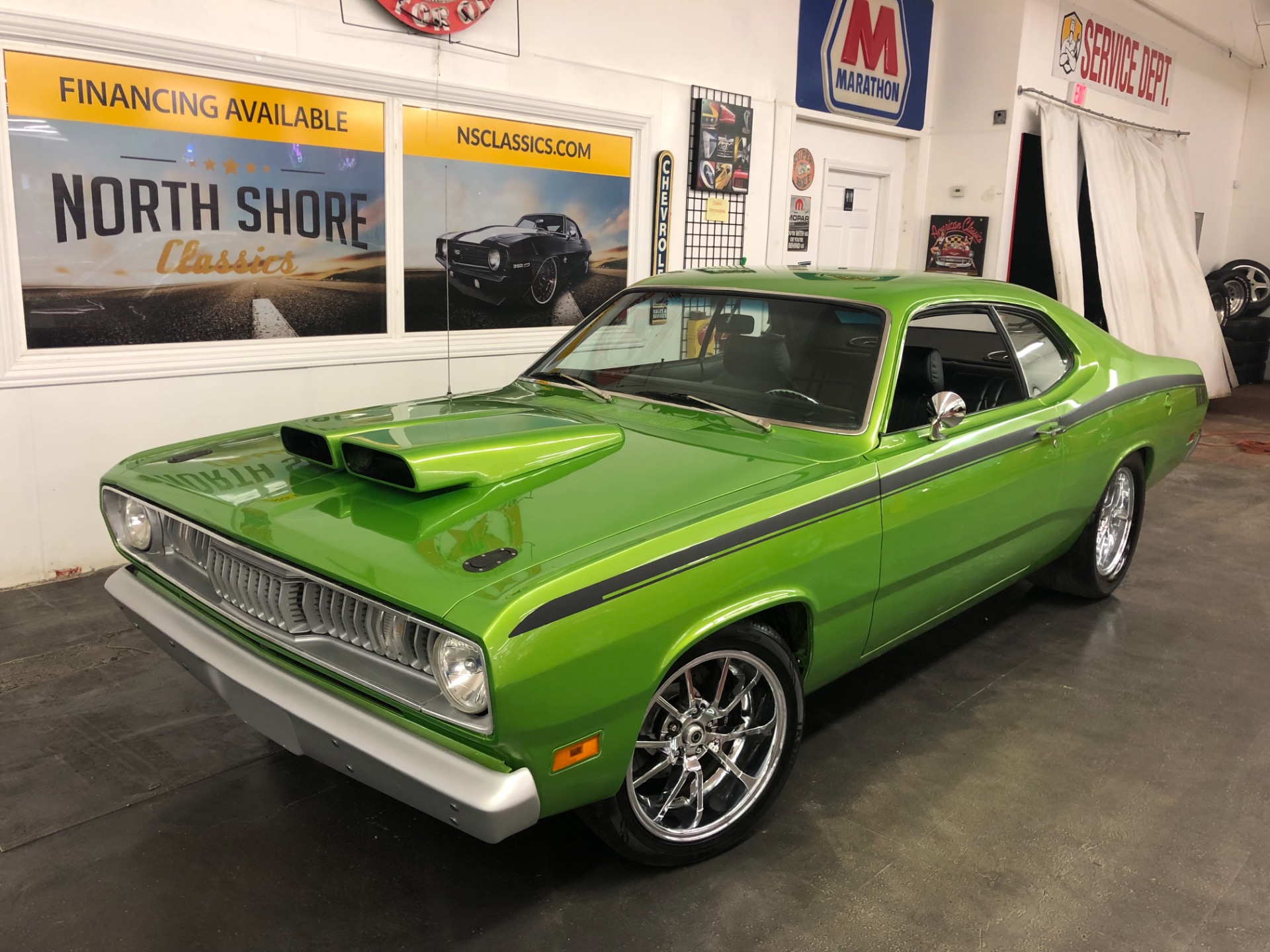 Used 1971 Plymouth Duster -HEMI FUEL INJECTED PRO TOURING MOPAR For Sale (Sold) North Shore Classics Stock #715724NSC