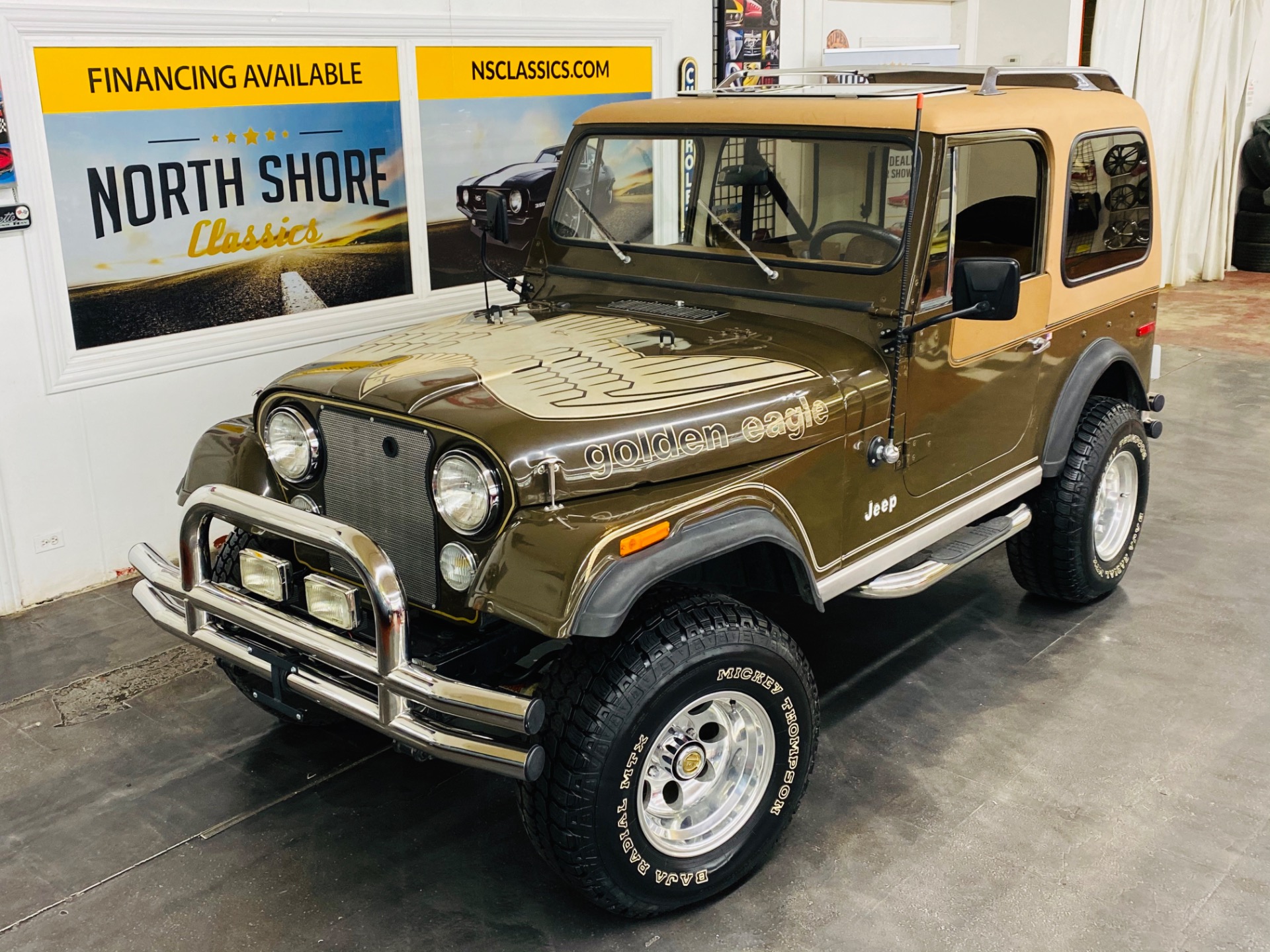 Used 1978 Jeep CJ-7 - GOLDEN EAGLE - LEVIS EDITION - FACTORY V8 ENGINE -  SEE VIDEO For Sale (Sold) | North Shore Classics Stock #789388NSC