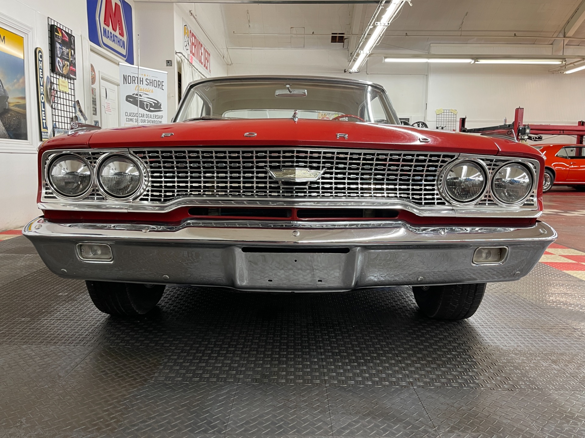 Hemi 1963 Ford Galaxie "Honest Charleys" Drag Racer Wall Clock-Chevrolet Dodge 