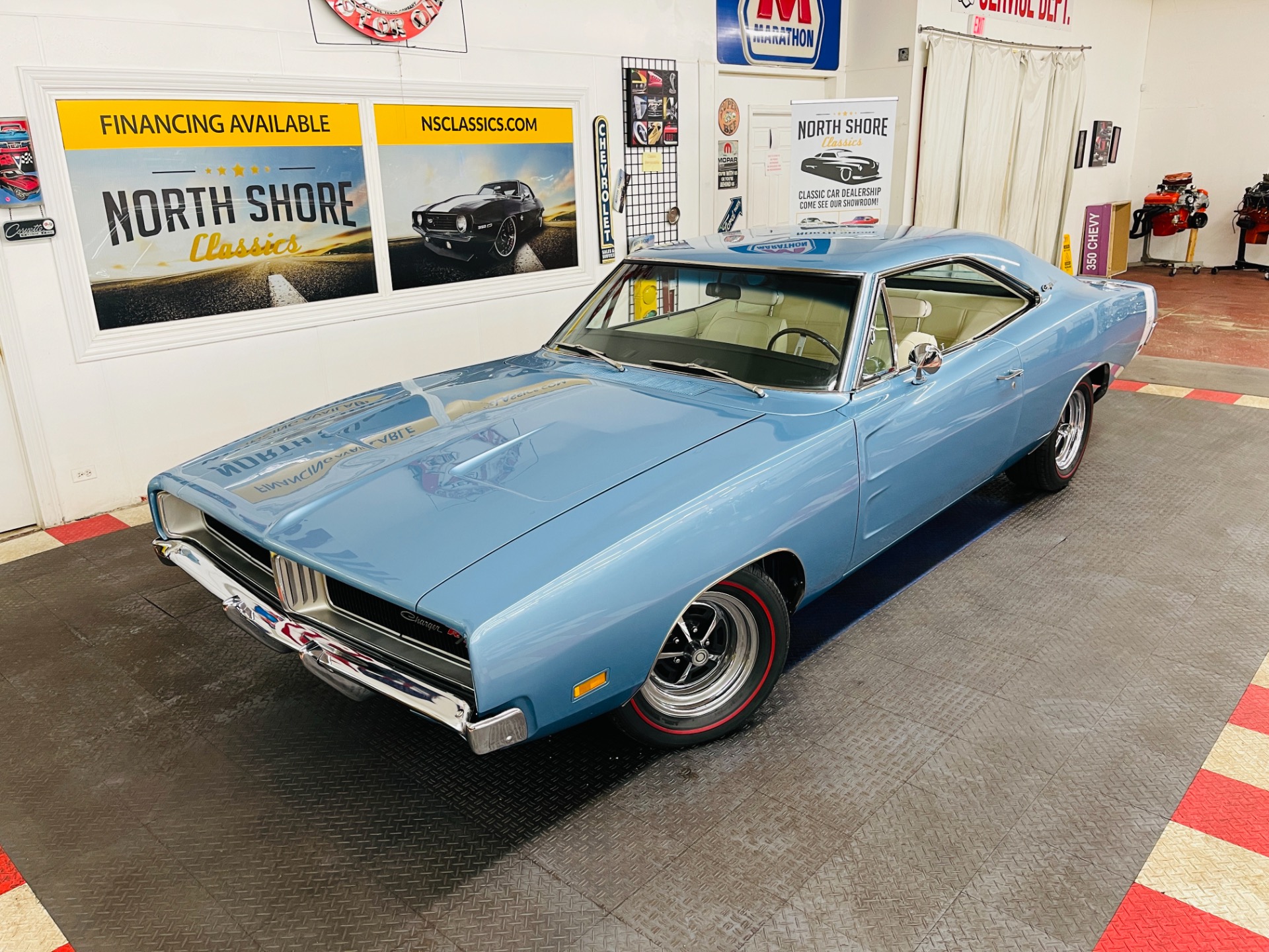 Used 1969 Dodge Charger - R/T - 440 MAGNUM - 4 SPEED TRANS - B3 BLUE - SEE  VIDEO For Sale (Sold) | North Shore Classics Stock #69107KFCVO