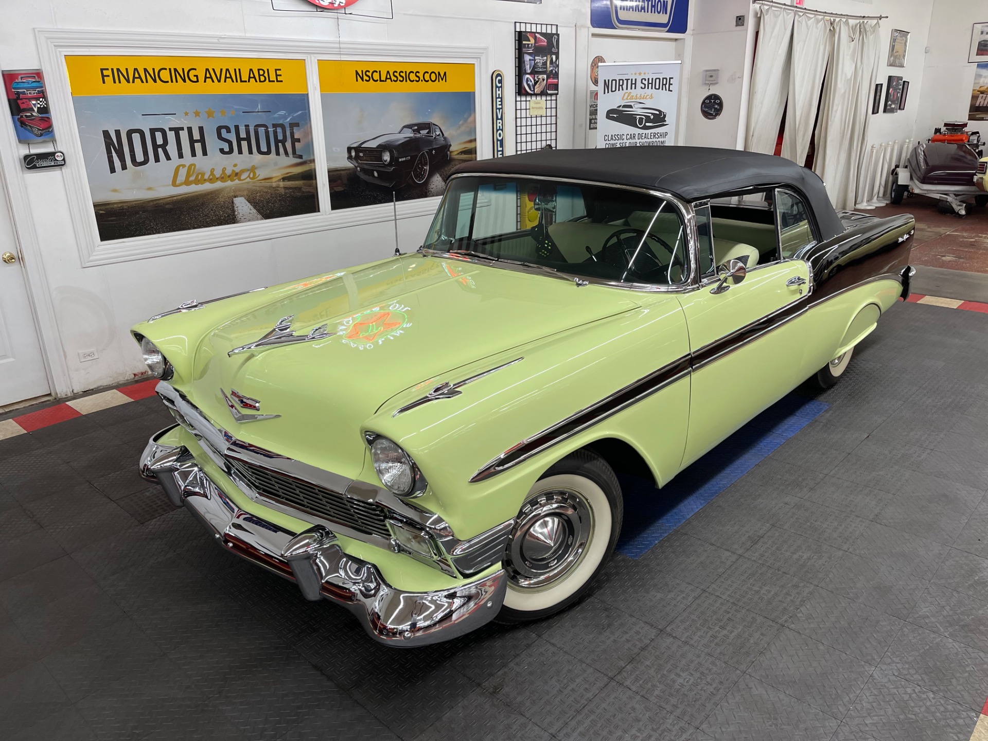 Franklin Mint 1/24 - Chevy Bel Air Convertible 1956 Green