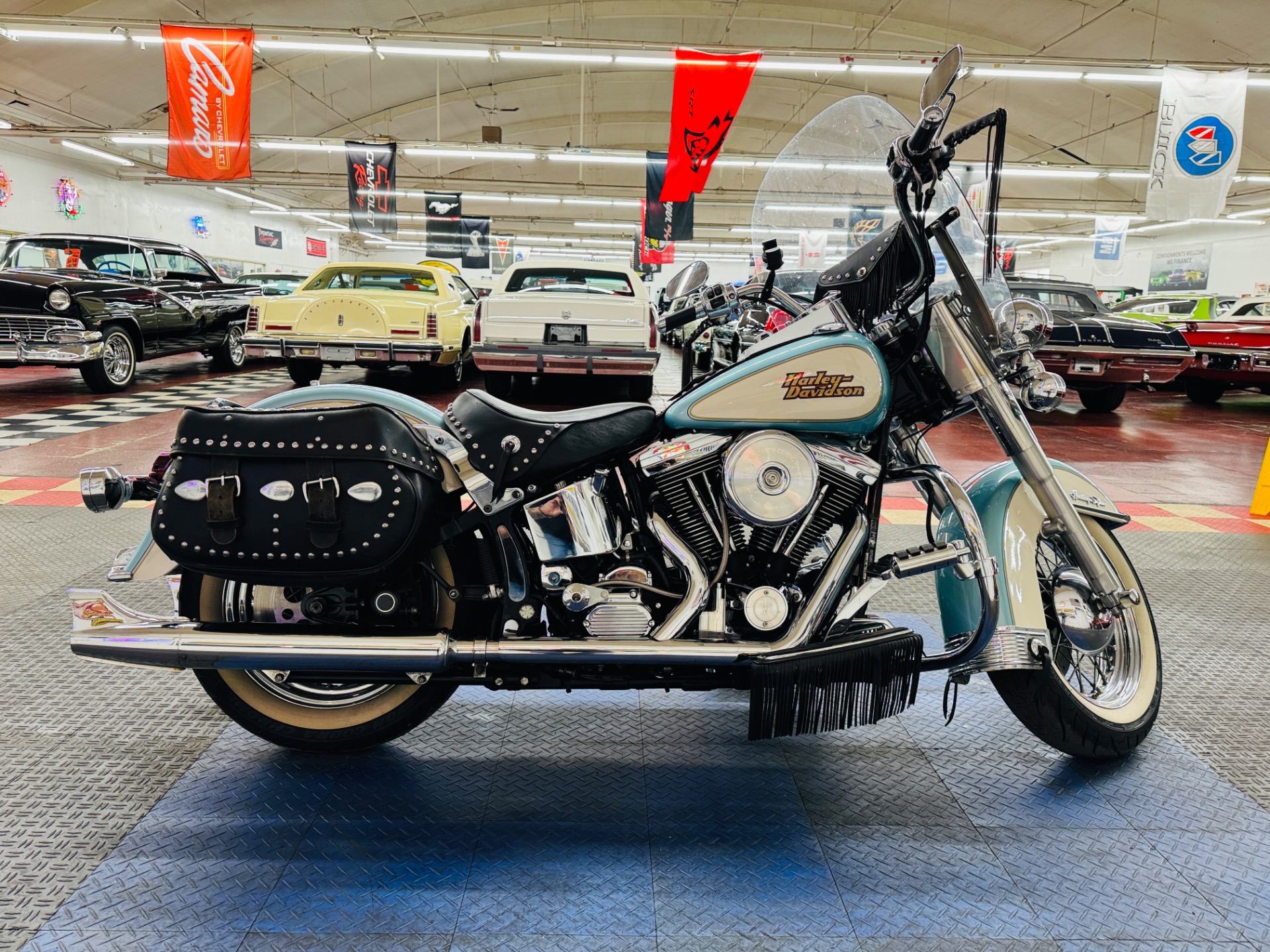 Used 1999 Harley Davidson FLST Heritage SoftTail SEE VIDEO For Sale 8 900 North Shore Classics Stock 99940RGCV